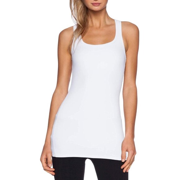 Long Cotton Tank Tops for Women 3-Pack Racerback Sleeveless Workout Layering - Picture 3 of 6